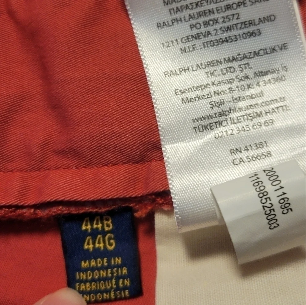 Polo Ralph lauren NWT men's shorts size 44B.